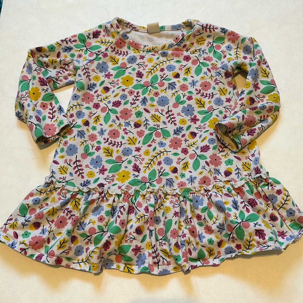 Tucker + Tate Floral Colorful Long Sleeve Dress